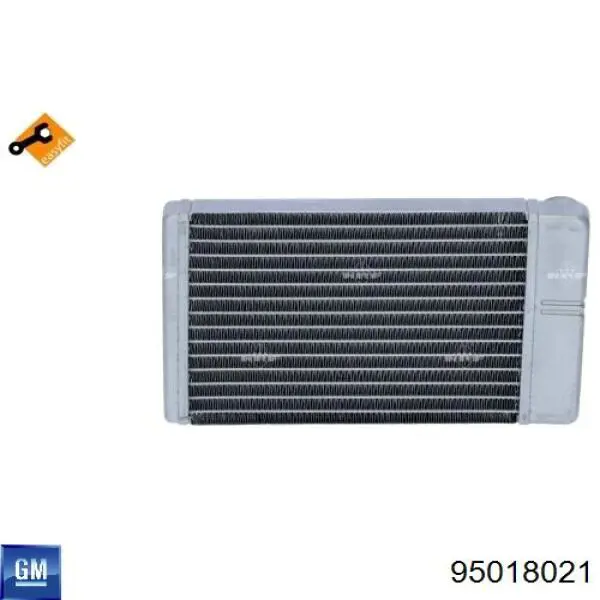 95018021 General Motors Радіатор опалювача салону