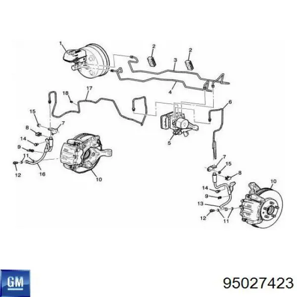 Шланг гальмівний передній, правий Ashika 690WW25 ціна, від 16.42 USD