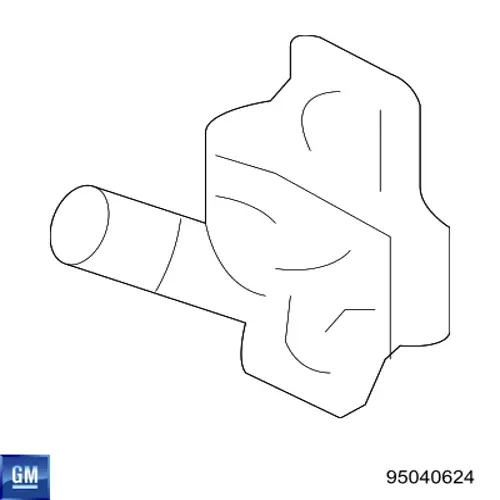 Петля-зачіп (відповідна частина) замка двері передньої 95040624 Opel