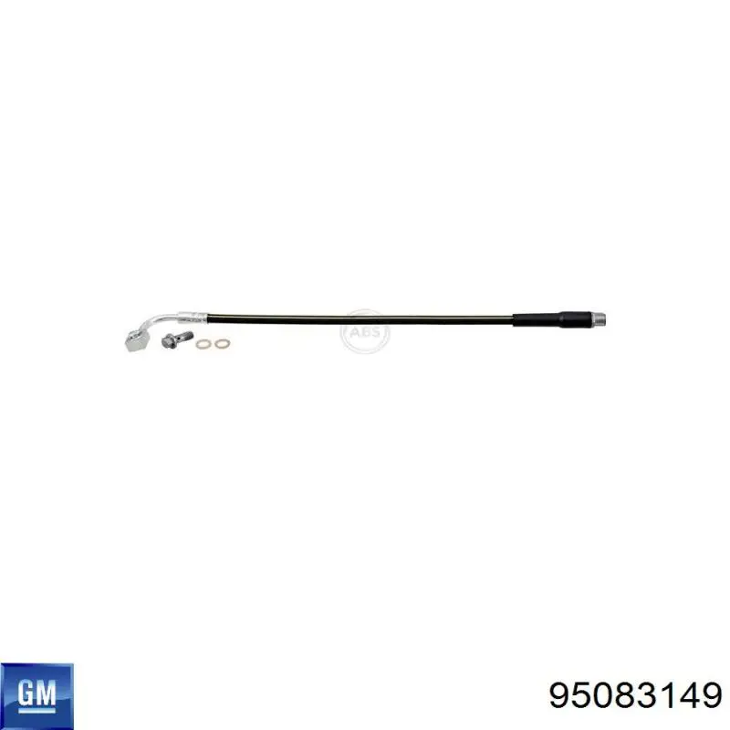 Купити 95083149 General Motors Шланг гальмівний задній, правий