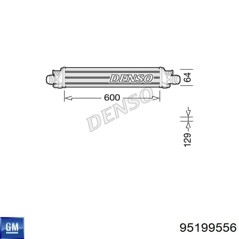 Купити DAX019TT Thermotec Радіатор интеркуллера