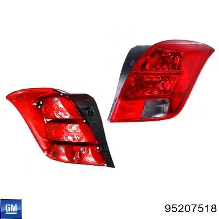 95207518 General Motors Ліхтар задній правий