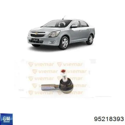 Накінечник рульової тяги, зовнішній General Motors 95218393