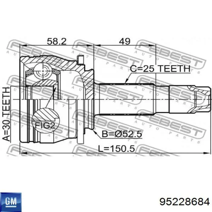 Граната колісна GSP 817090 ціна, від 27.61 USD