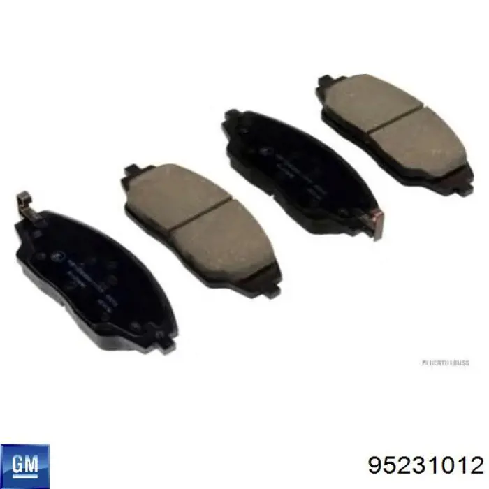 Купити 95231012 General Motors Колодки гальмівні передні, дискові