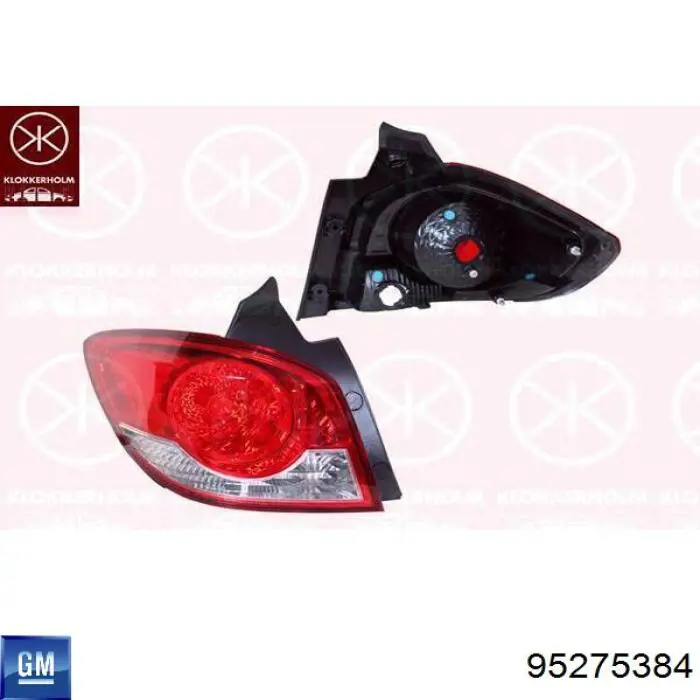 Ліхтар задній правий, зовнішній General Motors 95365877 ціна, від 86.88 USD