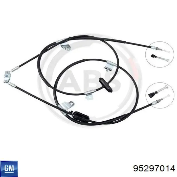 Купити 95297014 General Motors Трос ручного гальма задній, правий/лівий