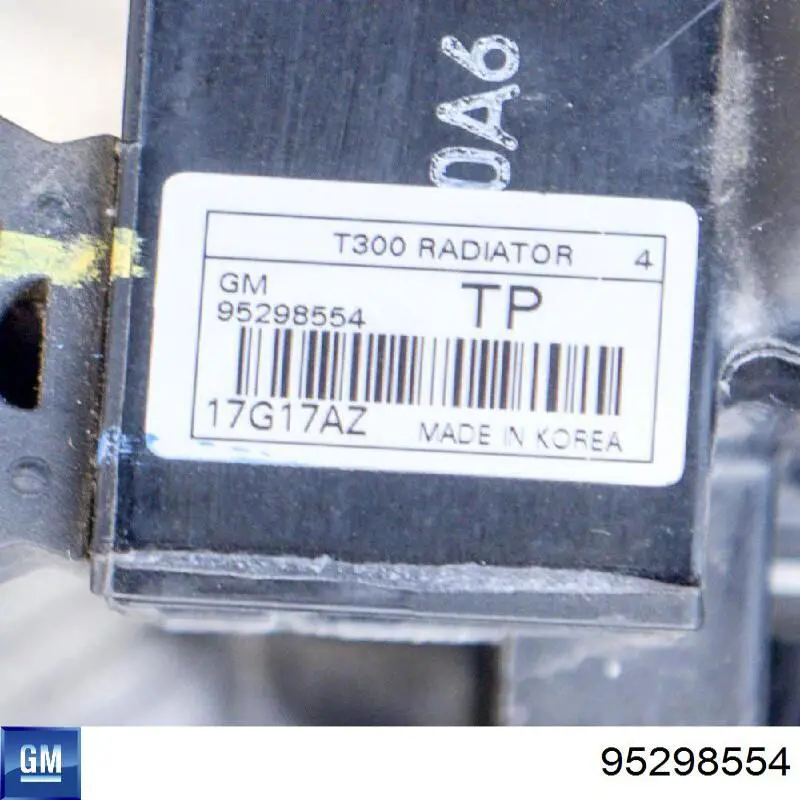 Радіатор охолодження General Motors 95298554