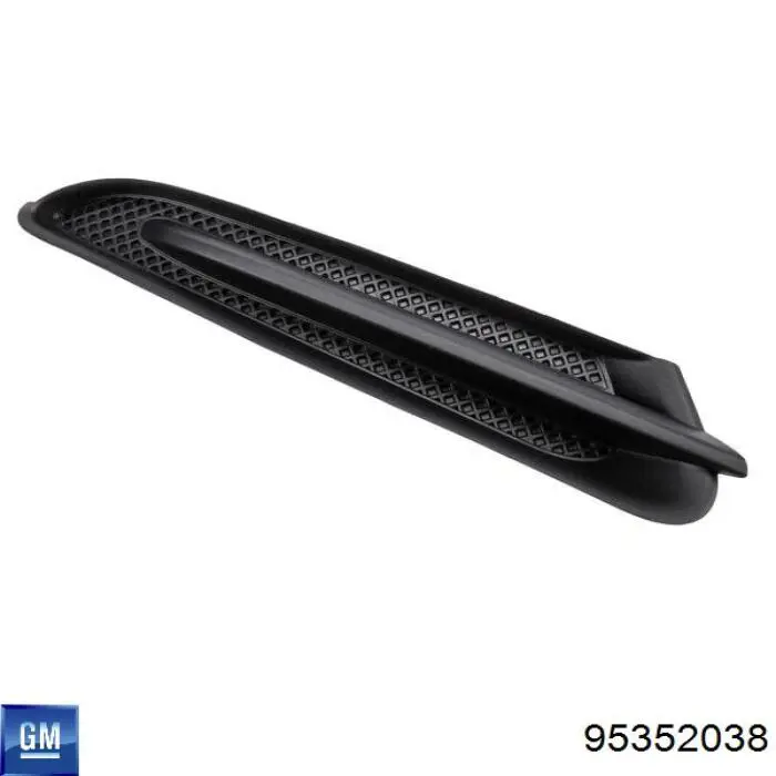 95352038 General Motors Бампер задній, права частина