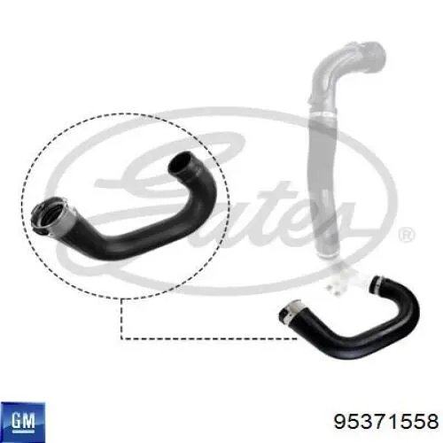 Шланг/патрубок интеркуллера General Motors 95371558 ціна, від 38.18 USD