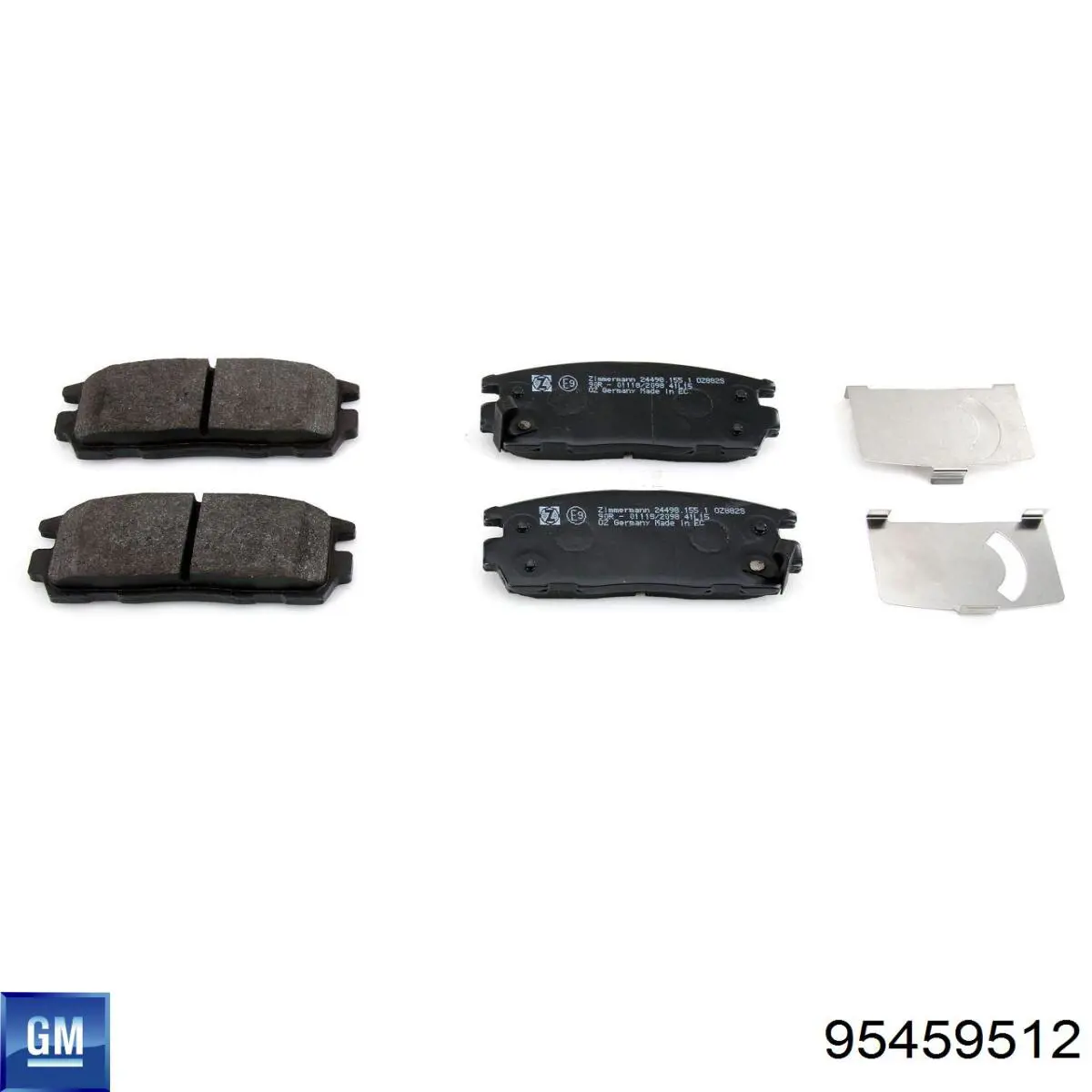 Купити 95459512 General Motors Колодки гальмівні передні, дискові
