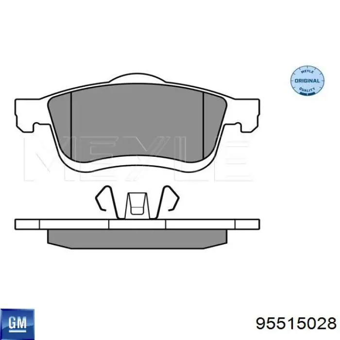 Купити 95515028 General Motors Колодки гальмівні передні, дискові