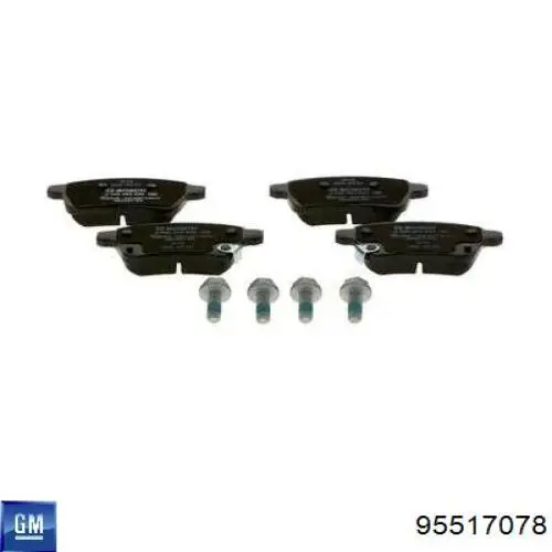 Тормозні колодки General Motors 95517078