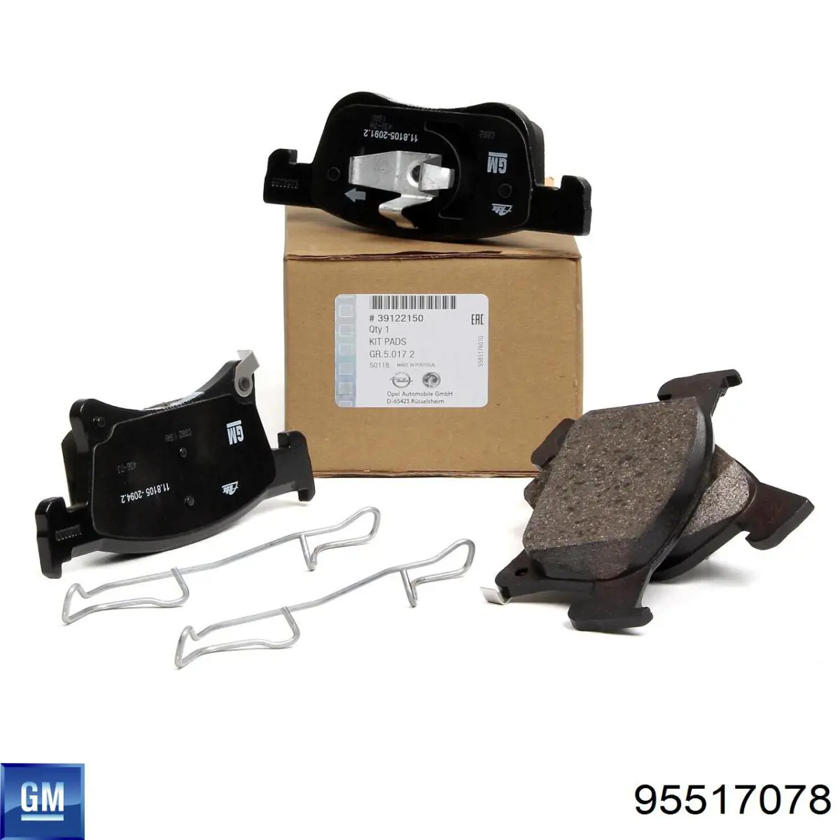 Купити 95517078 General Motors Колодки гальмівні передні, дискові