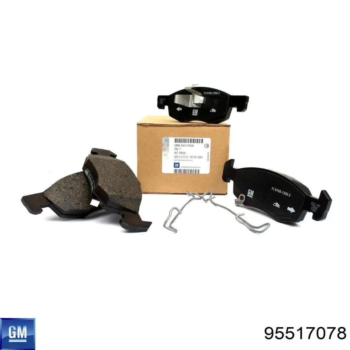 95517078 General Motors Передні гальмівні колодки