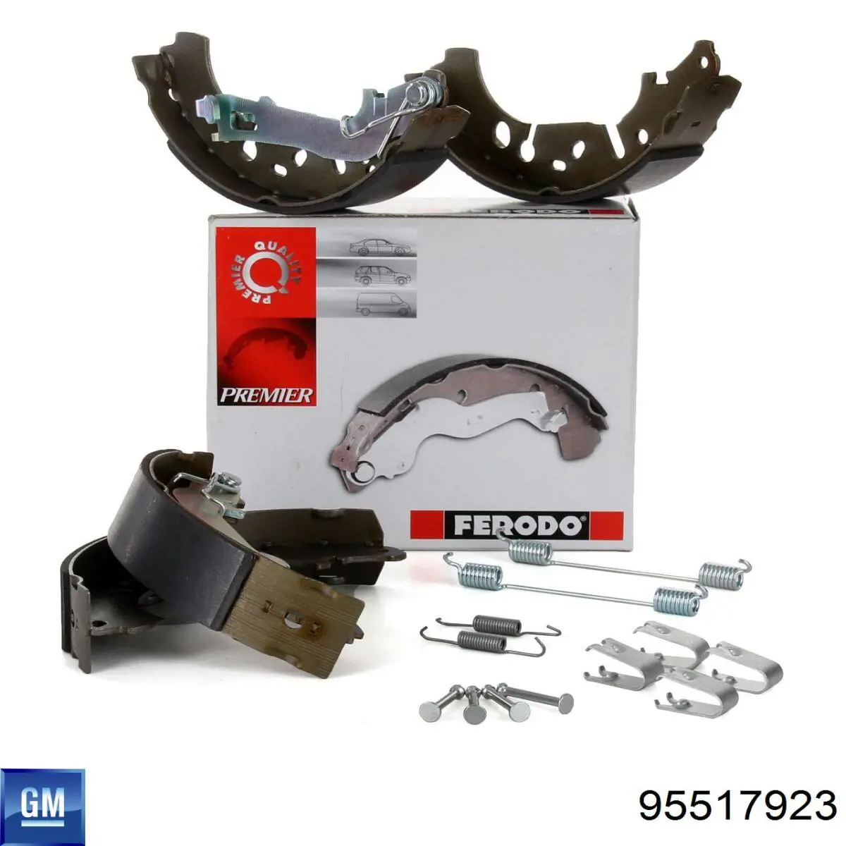 Колодки гальмові задні, барабанні General Motors 95517923 ціна, від 26.19 USD