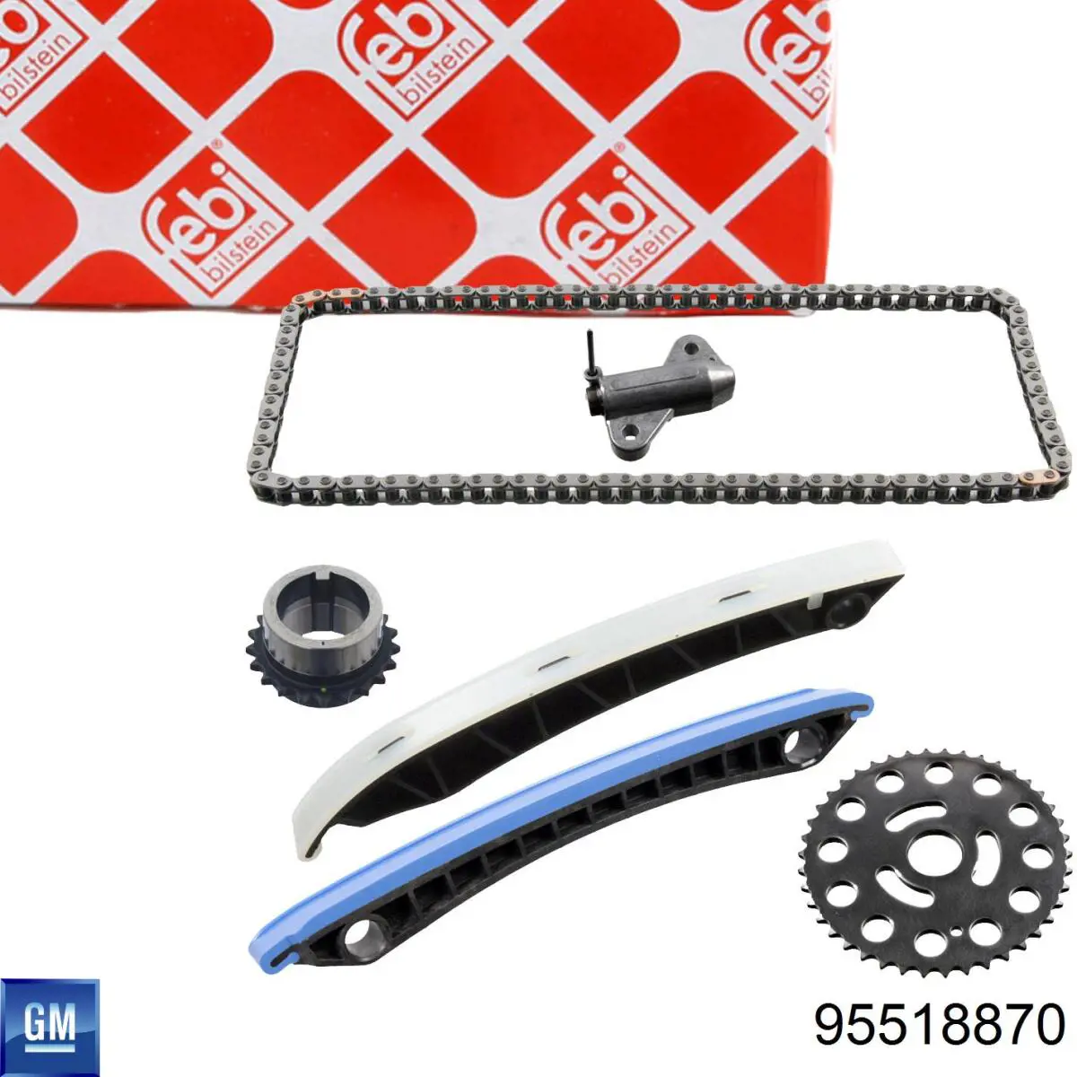 Комплект ланцюга ГРМ 95518870 General Motors