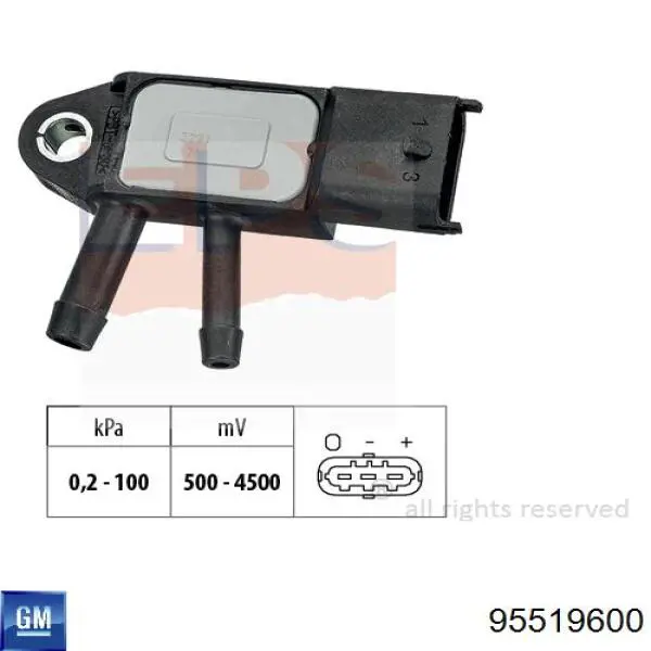 Купити 2082700Q0G Nissan/Infiniti Датчик тиску вихлопних газів