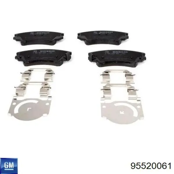 95520061 General Motors Передні гальмівні колодки