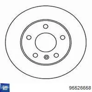 Купити 95526658 General Motors Диск заднього гальма
