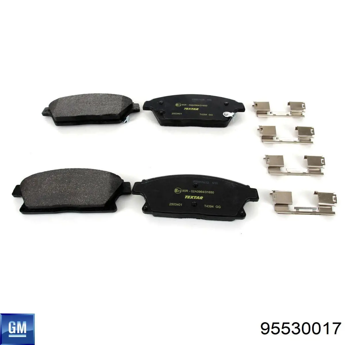 95530017 General Motors Передні гальмівні колодки