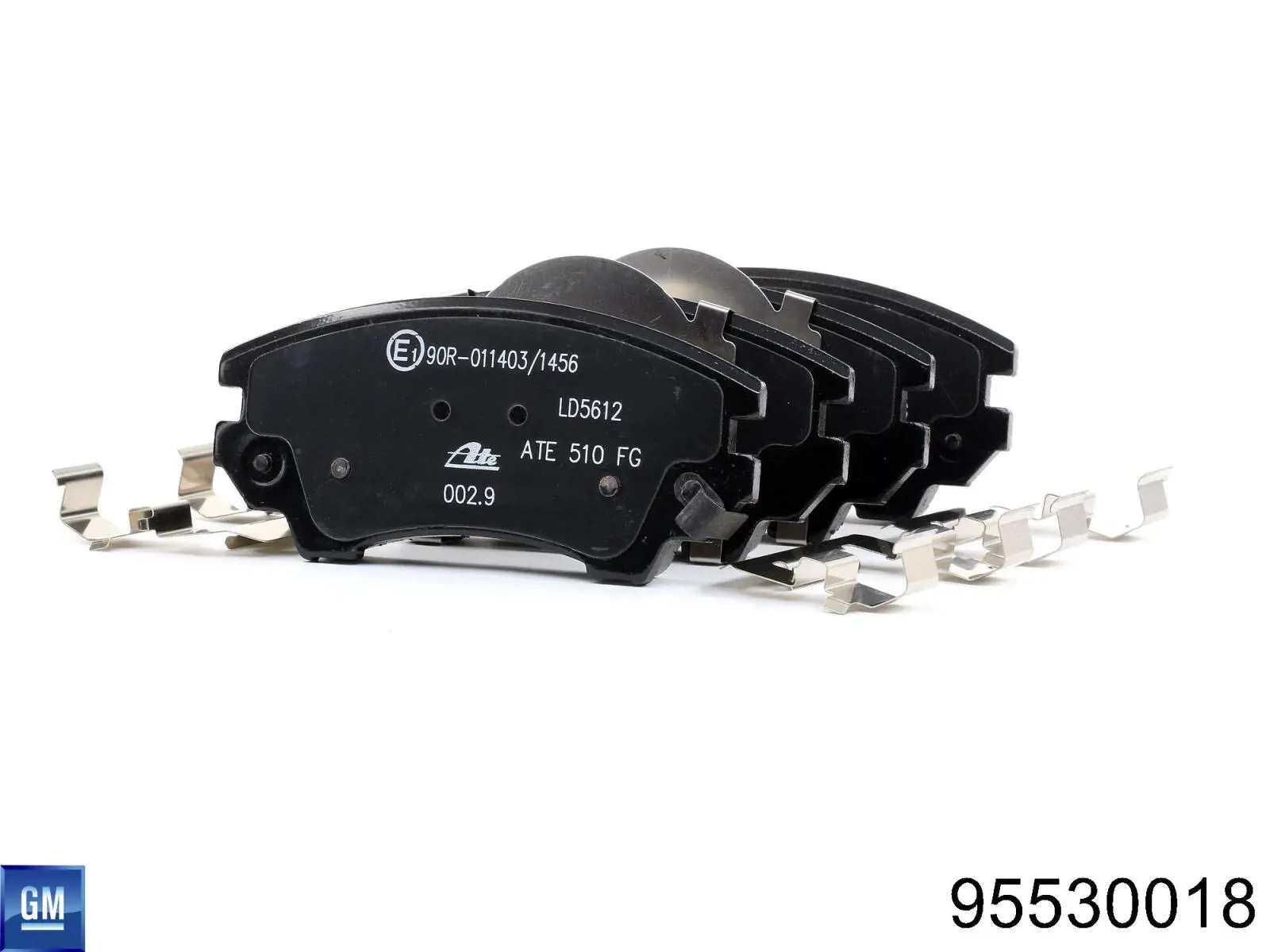 95530018 General Motors Передні гальмівні колодки
