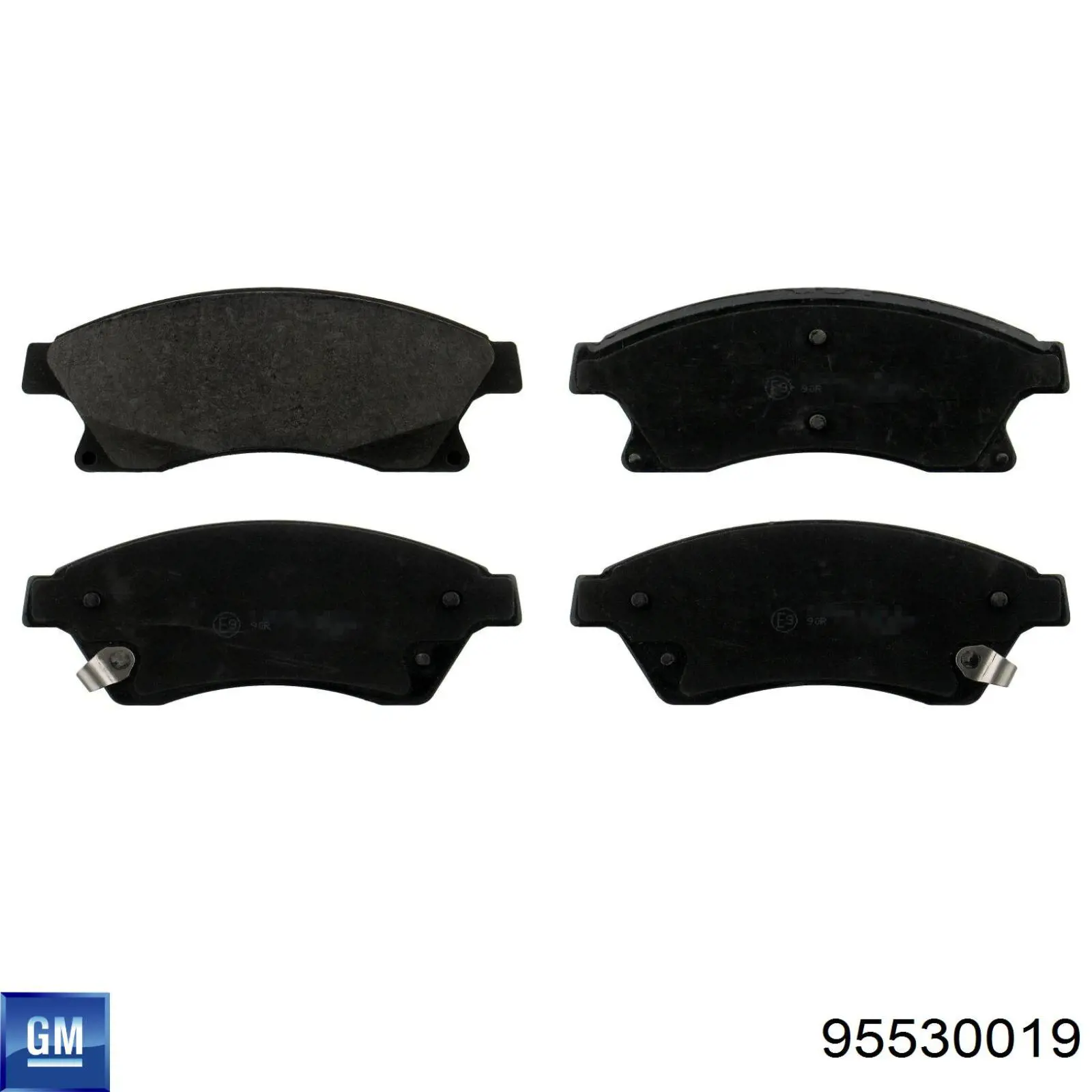 95530019 General Motors Передні гальмівні колодки
