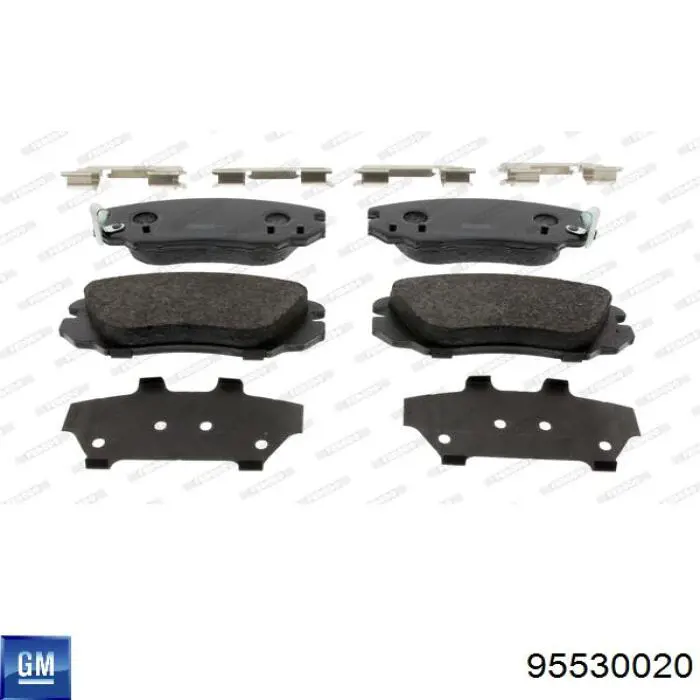 Гальмівні колодки General Motors 95530020 ціна, від 22.04 USD