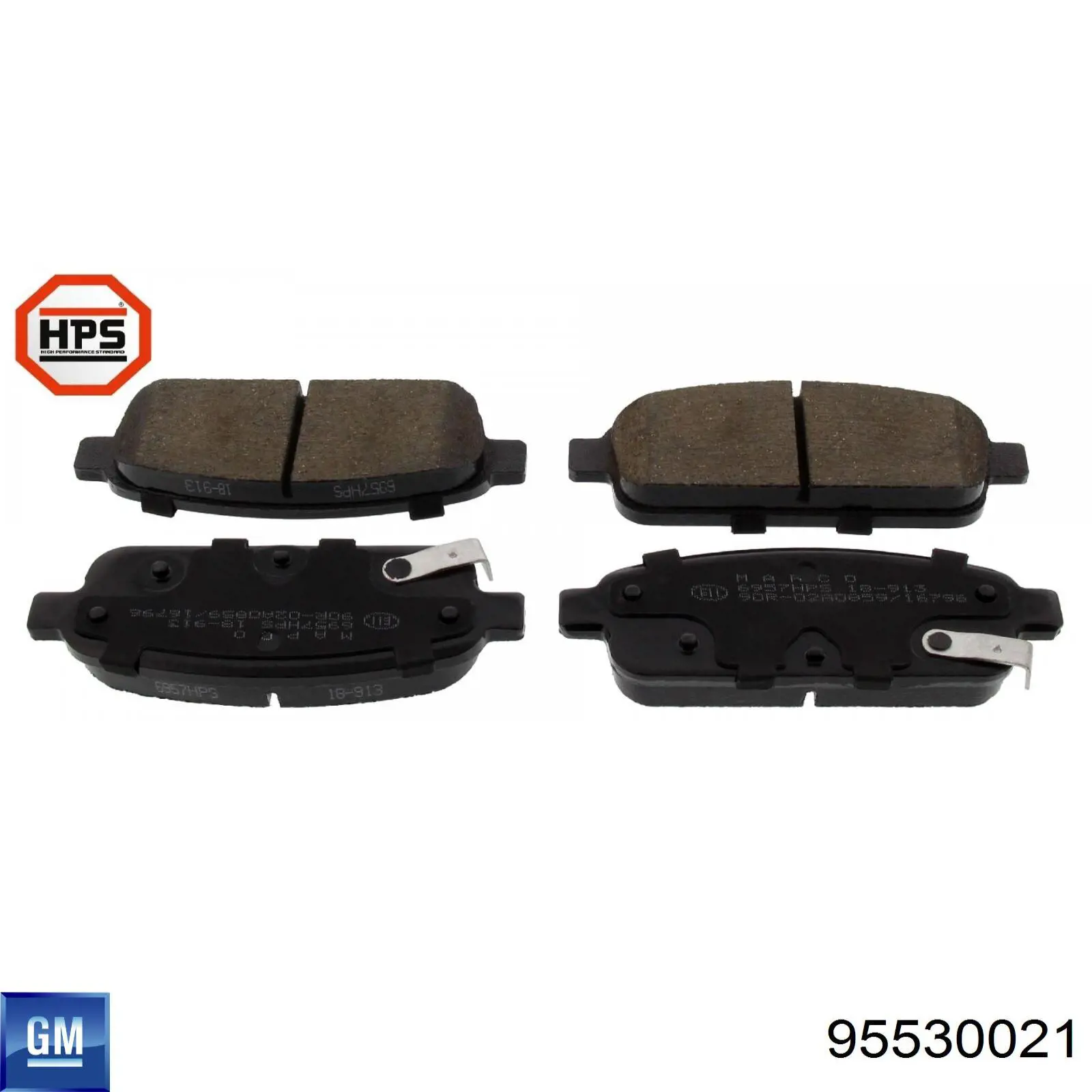 Задні гальмівні колодки General Motors 95530021 ціна, від 20.95 USD