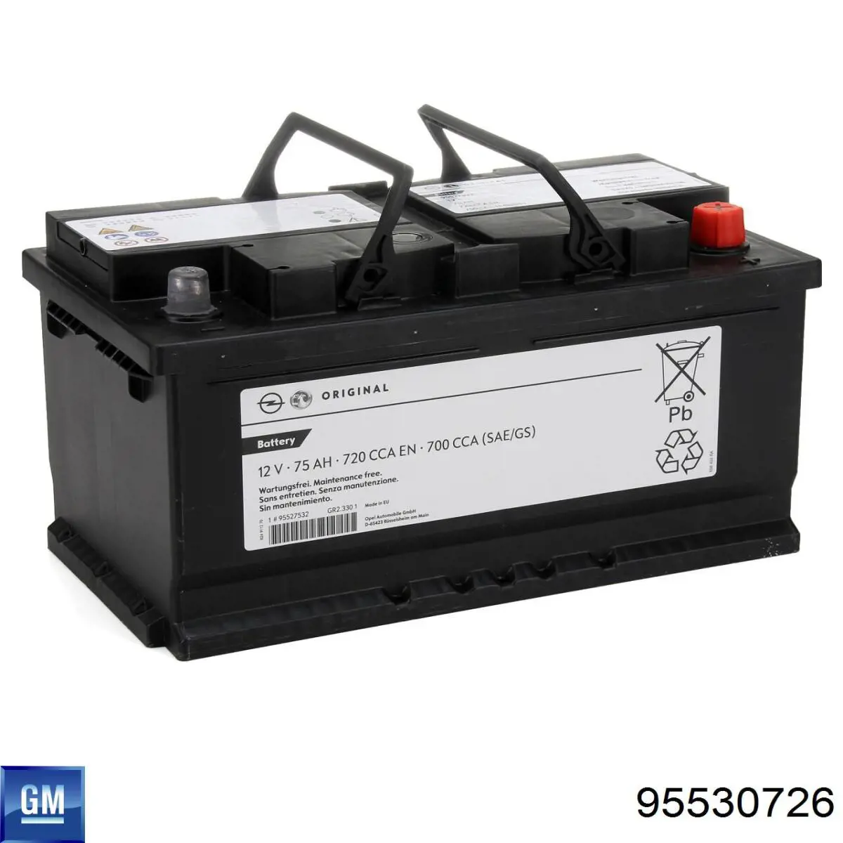 Акумуляторна батарея, АКБ 95530726 General Motors