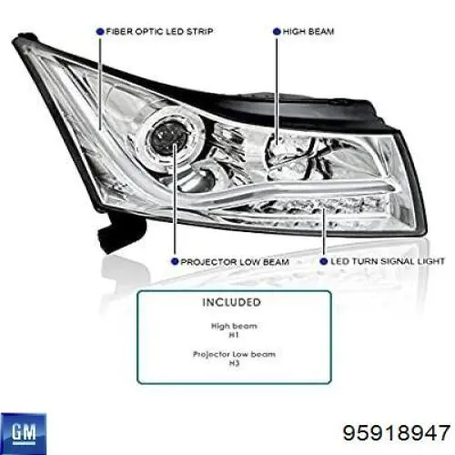 95918947 General Motors Фара правая