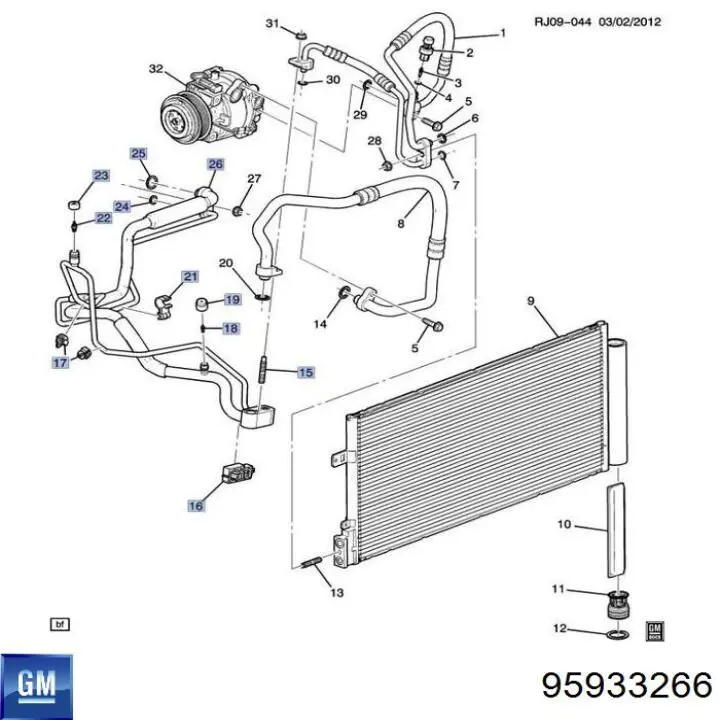  95933266 Opel