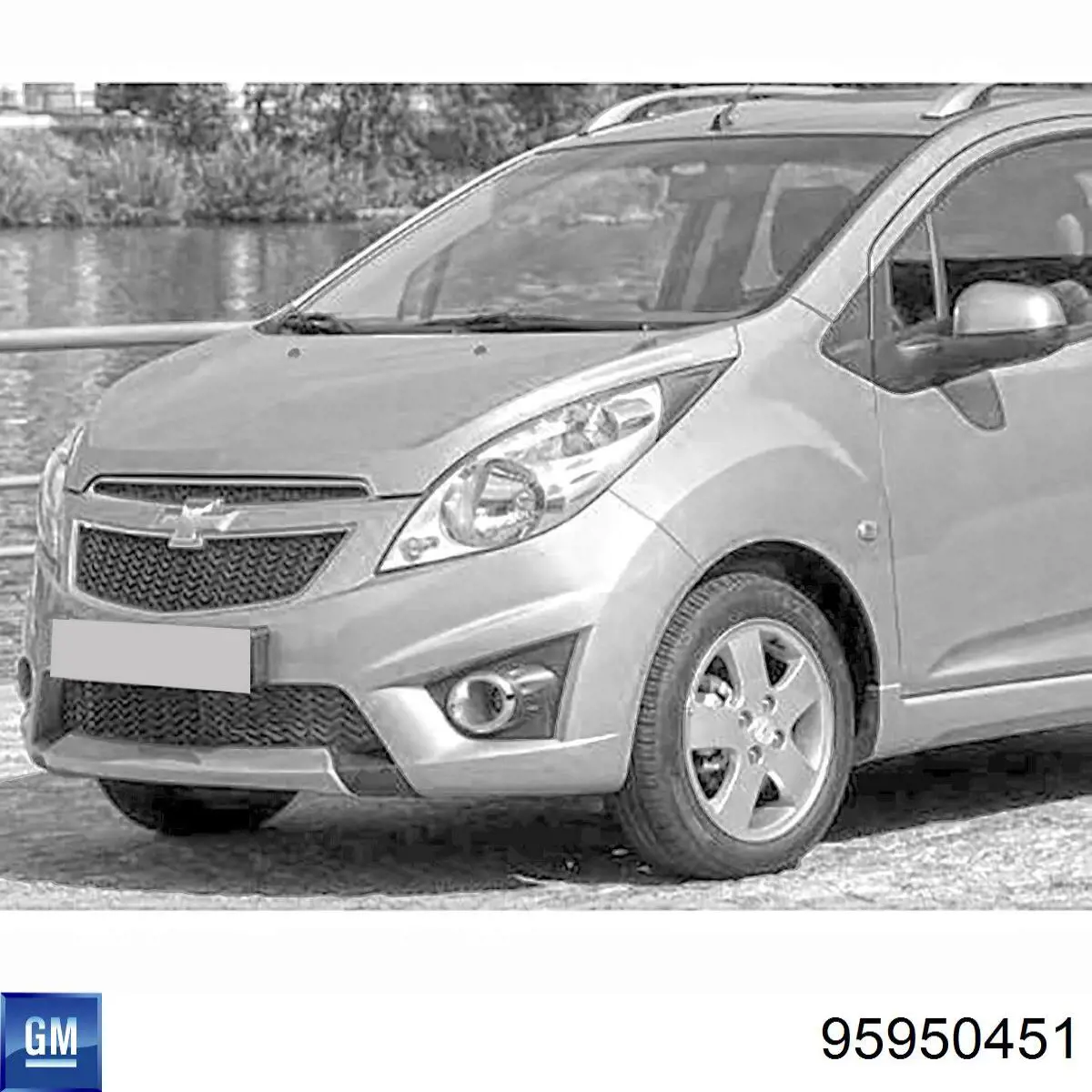 Крило переднє ліве 95950451 General Motors