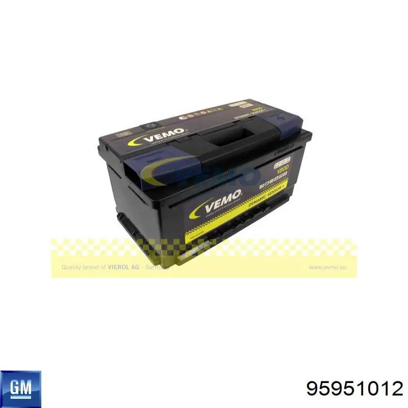 Купити Акумулятор General Motors 72 А/г (95951012)
