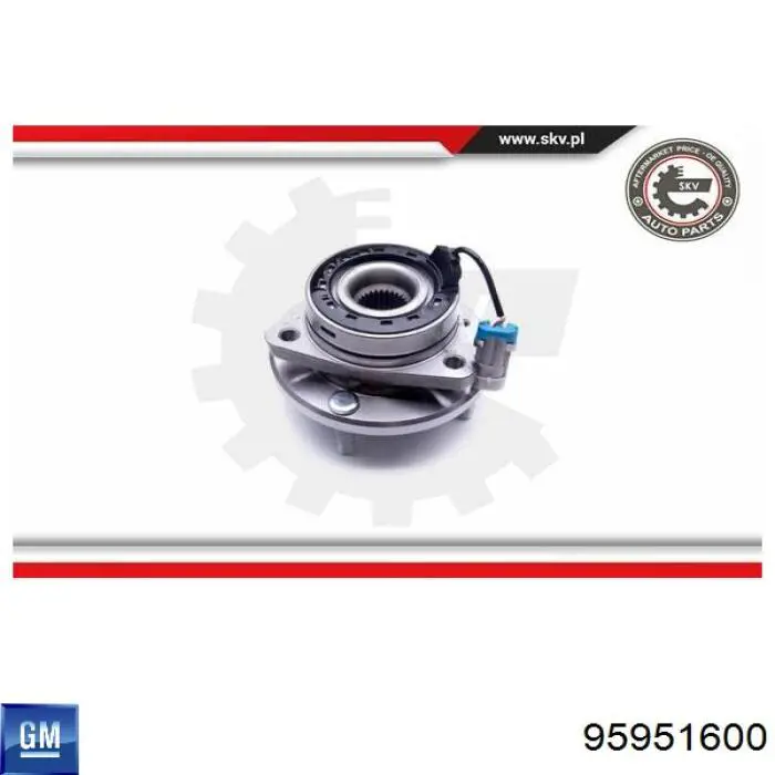 Маточина колеса передня General Motors 95951600 ціна, від 67.49 USD