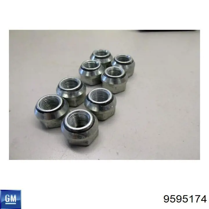 Гайка кріплення колеса General Motors 9595174 ціна, від 1.27 USD