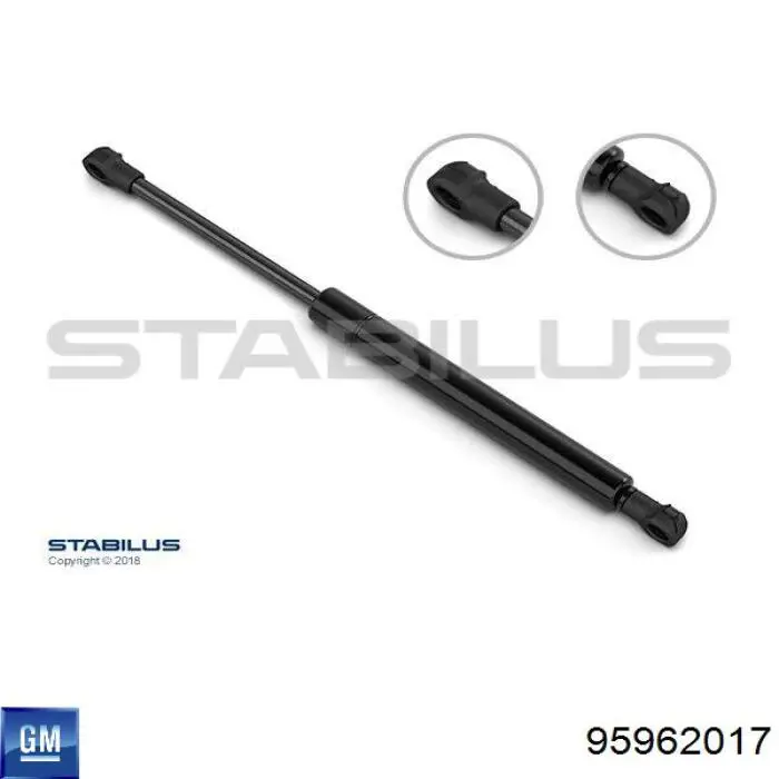 Амортизатор багажника 95962017 General Motors