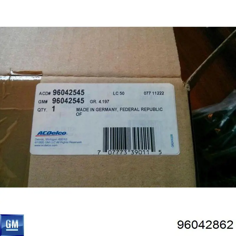  General Motors 96042862 ціна, від 21.99 USD