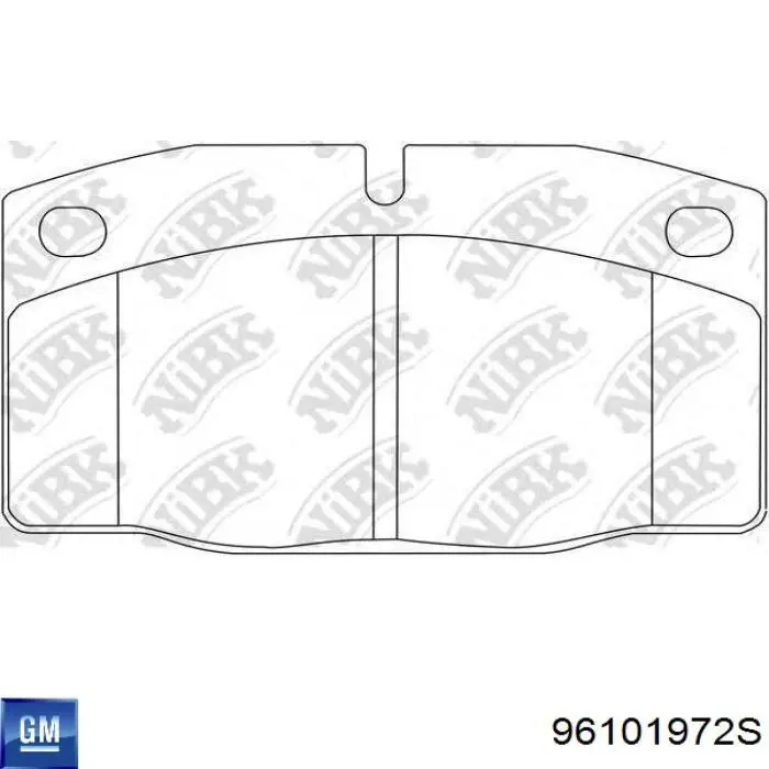 Гальмівні колодки General Motors 96101972S ціна, від 11.29 USD