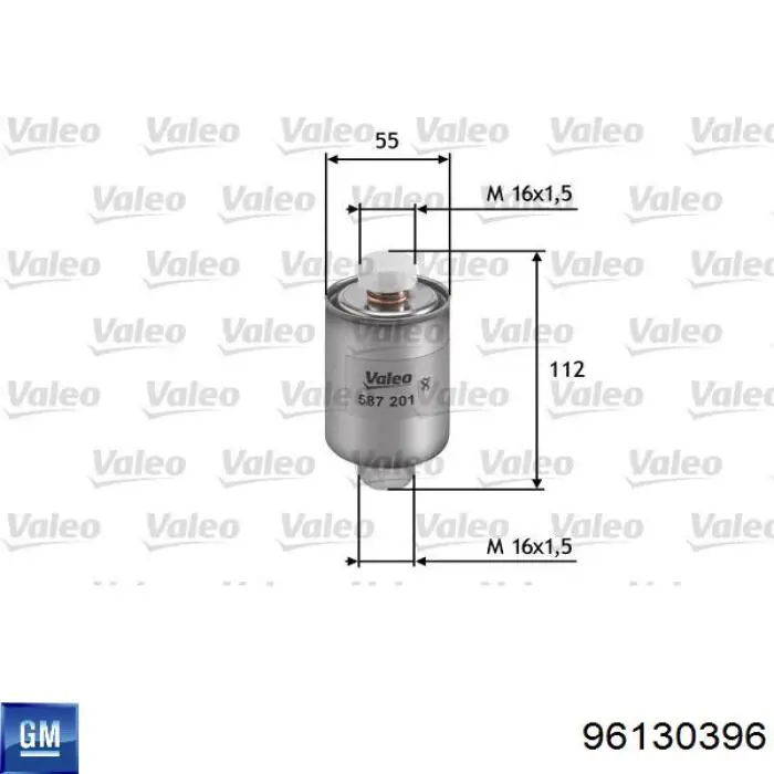 Паливний фільтр 96130396 General Motors