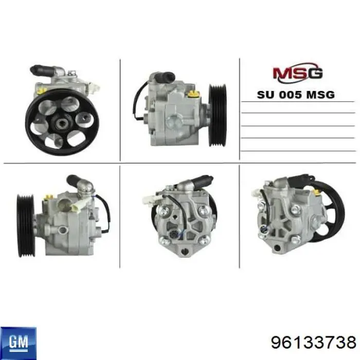 96133738 General Motors Насос гідропідсилювача