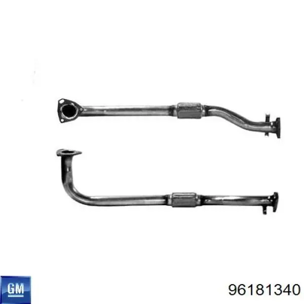 Купити 96348644 General Motors Труба приймальна (штани) глушника, передня