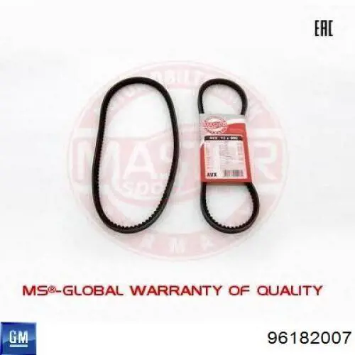 Клиновий ремінь General Motors 96182007 ціна, від 4.57 USD