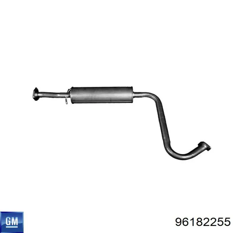 Купити 96182255 General Motors Труба вихлопна, від каталізатора до глушника