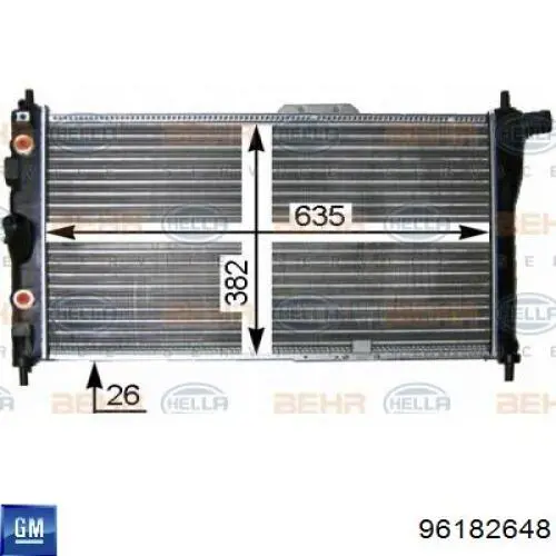 Радіатор основний Polcar 292008A2 ціна, від 42.37 USD