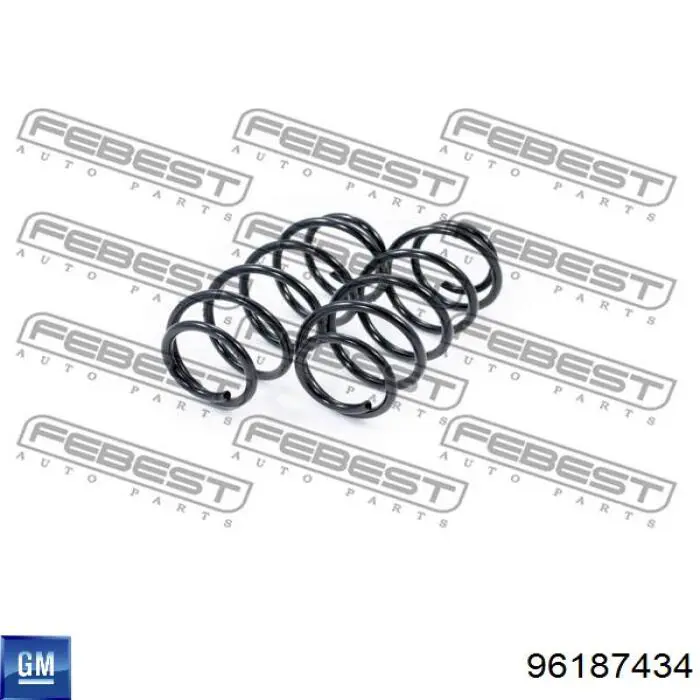 Купити 96187434 General Motors Гвинтова пружина підвіска
