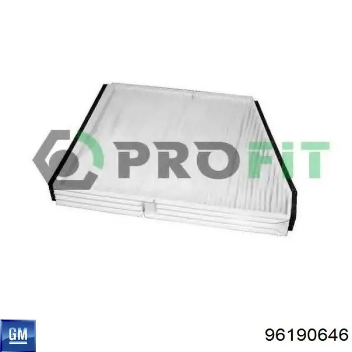 Фільтр повітряний обігрівача General Motors 96190646 ціна, від 4.51 USD