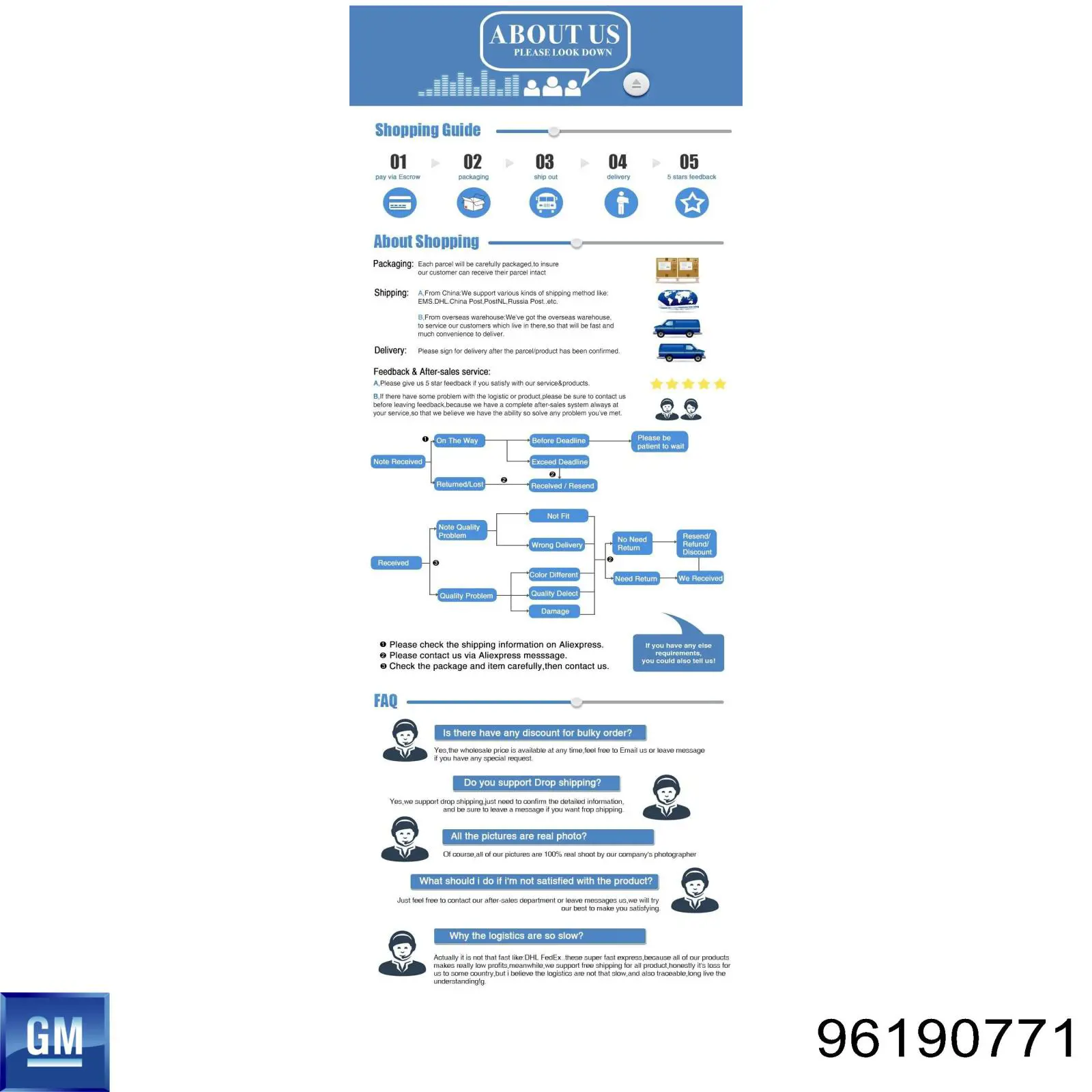 Купити 96190771 General Motors Кнопковий блок керування склопідіймачами передній лівий