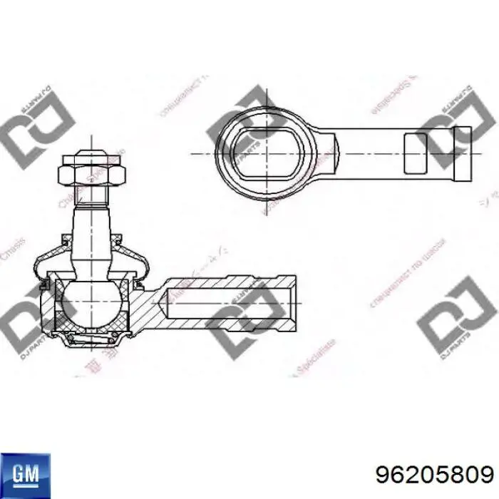 Купити 96205809 General Motors Рульовий наконечник