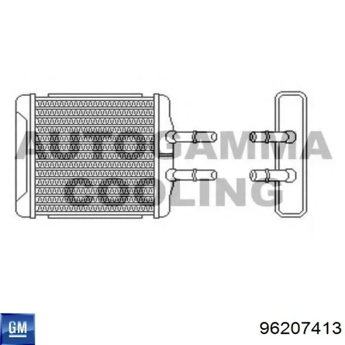 Купити 96207413 General Motors Теплообмінник